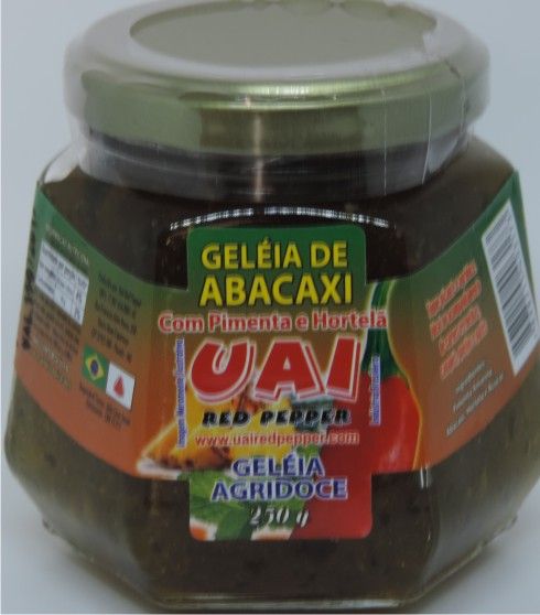 GELÉIA DE PIMENTA ABACAXI E HORTELÃ